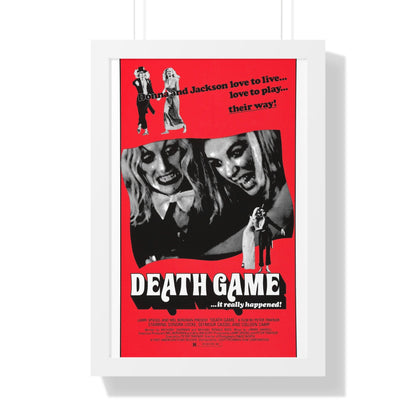 DEATH GAME 1977 - Framed Movie Poster-16″ x 24″-The Sticker Space