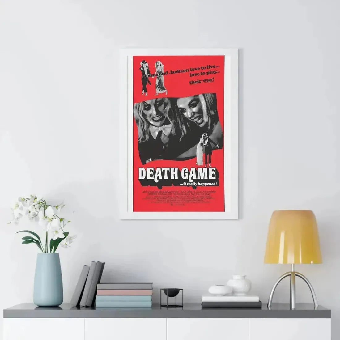 DEATH GAME 1977 - Framed Movie Poster - The Sticker Space