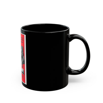 DEATH GAME 1977 Movie Poster - Black Coffee Mug-The Sticker Space