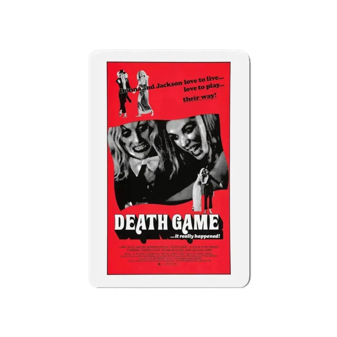 DEATH GAME 1977 Movie Poster - Refrigerator Magnet - The Sticker Space