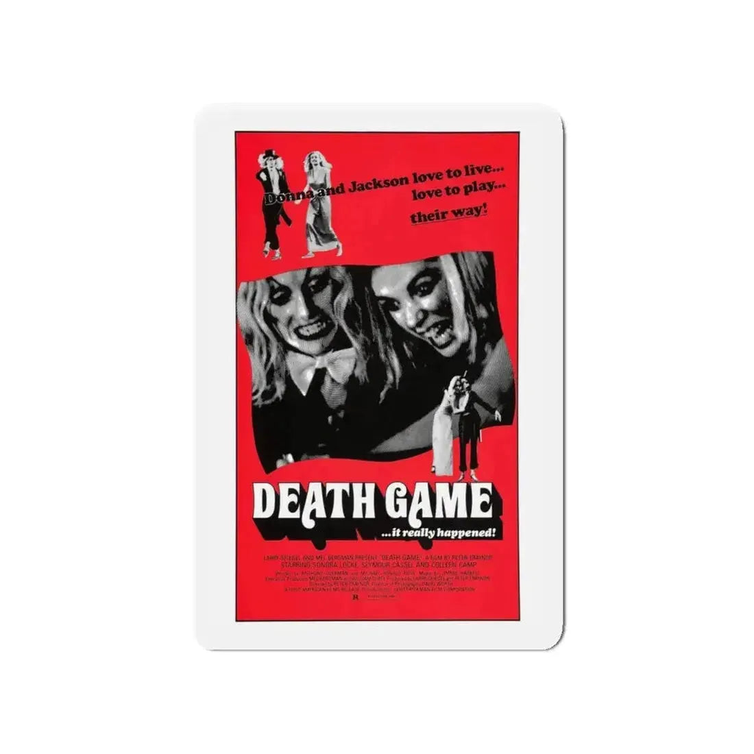 DEATH GAME 1977 Movie Poster - Refrigerator Magnet - The Sticker Space