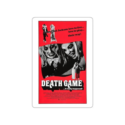 DEATH GAME 1977 Movie Poster STICKER Vinyl Die-Cut Decal 6 Inch - The Sticker Space