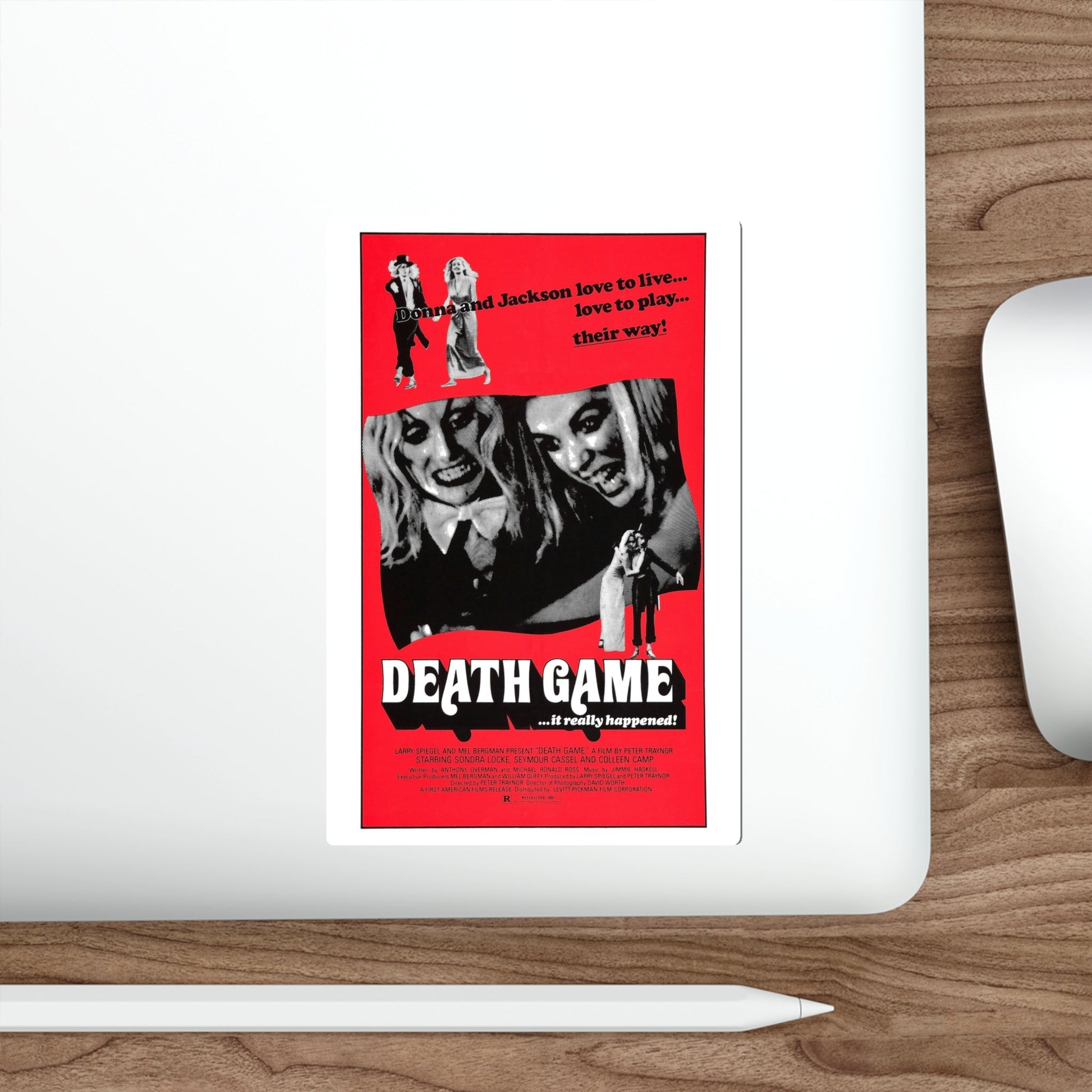 DEATH GAME 1977 Movie Poster STICKER Vinyl Die-Cut Decal – The Sticker Space