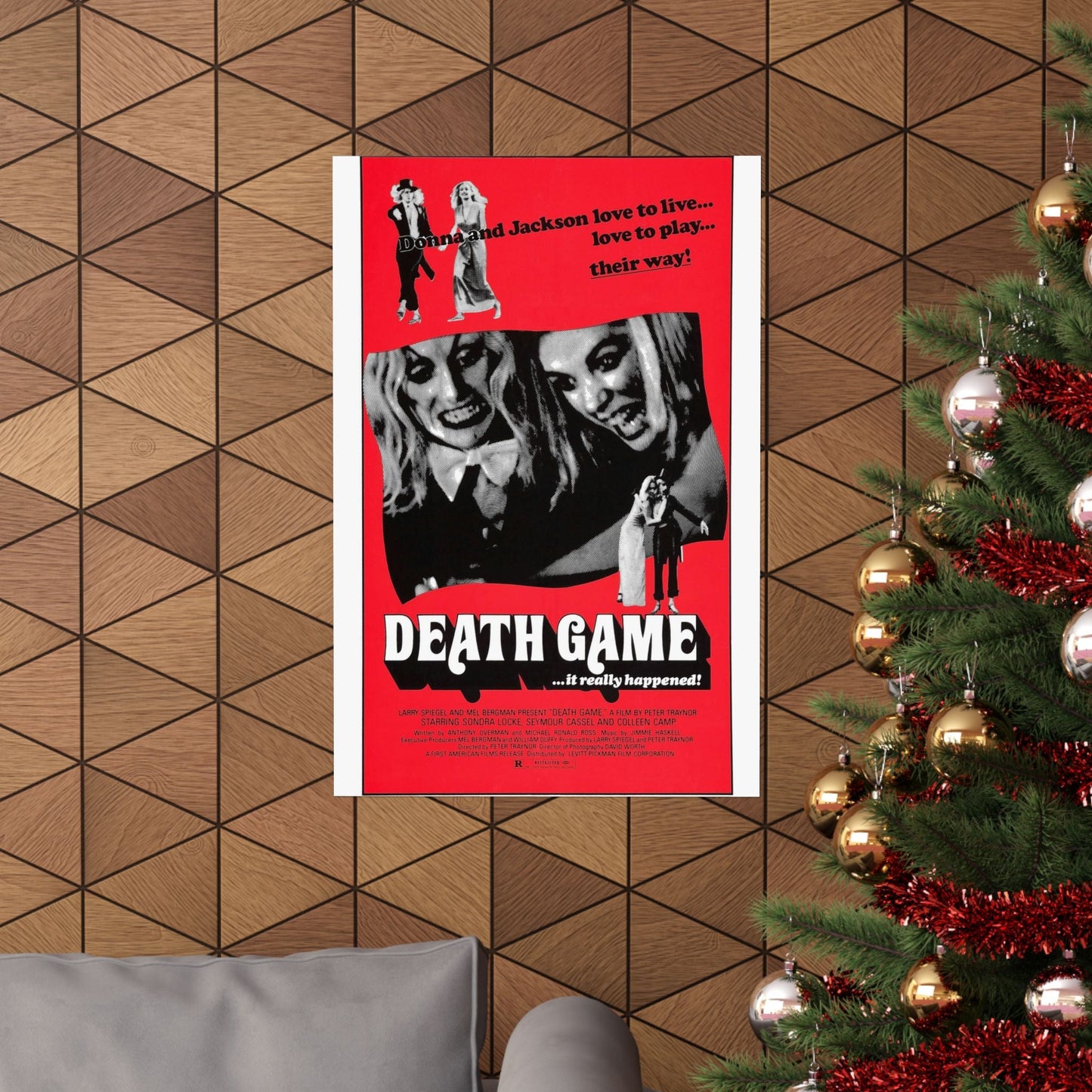 DEATH GAME 1977 - Paper Movie Poster-The Sticker Space