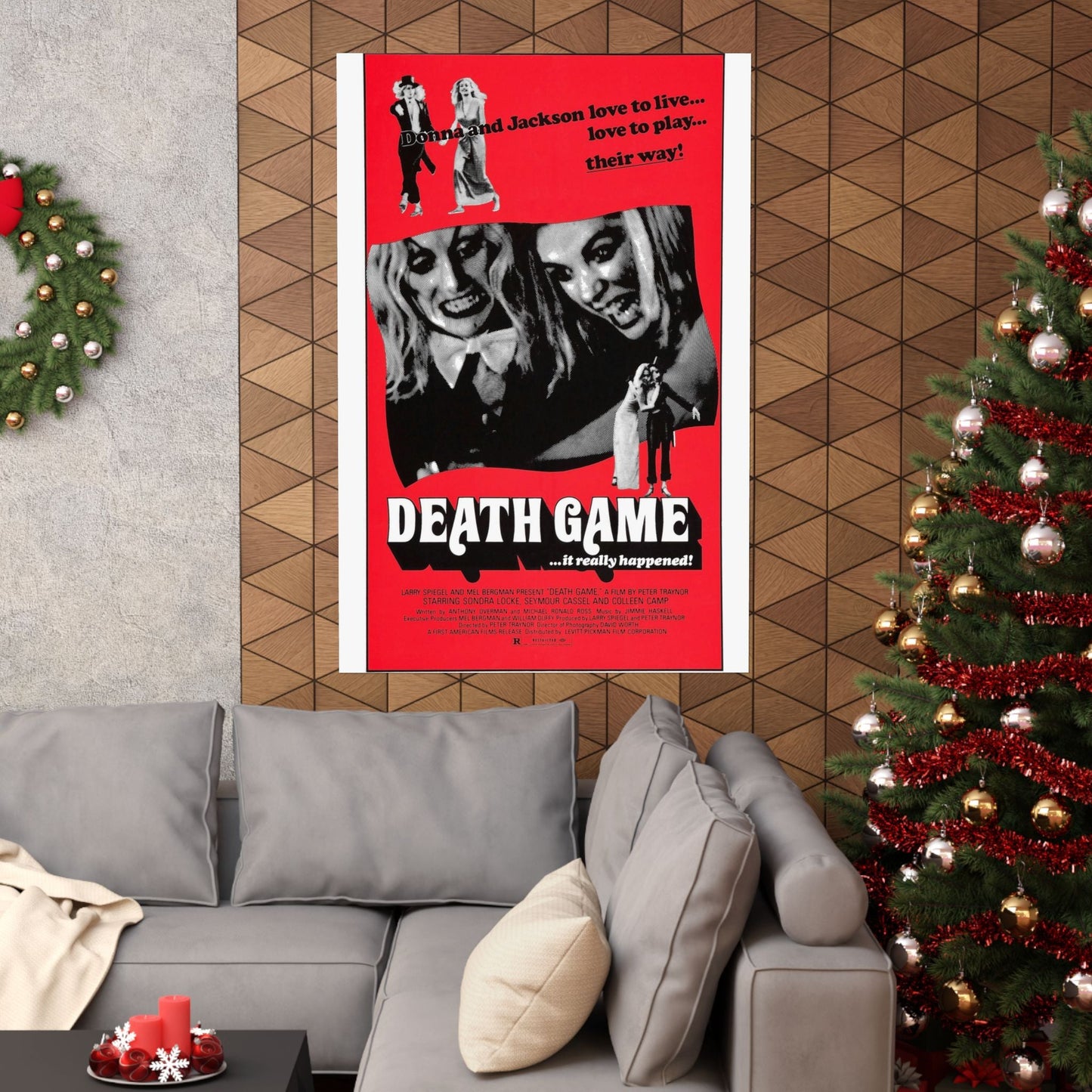 DEATH GAME 1977 - Paper Movie Poster-The Sticker Space