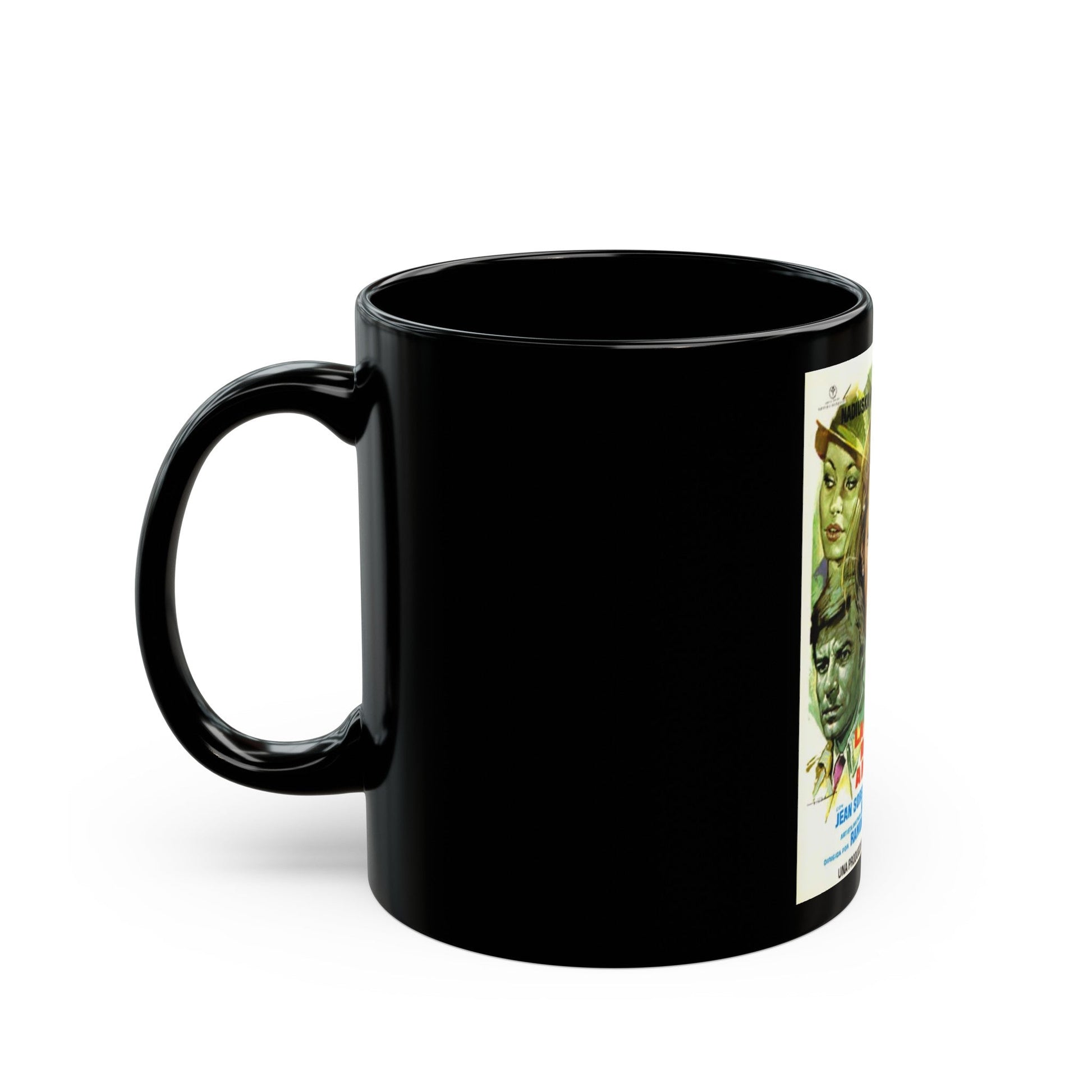 DEATH HAUNTS MONICA 1980 Movie Poster - Black Coffee Mug-The Sticker Space