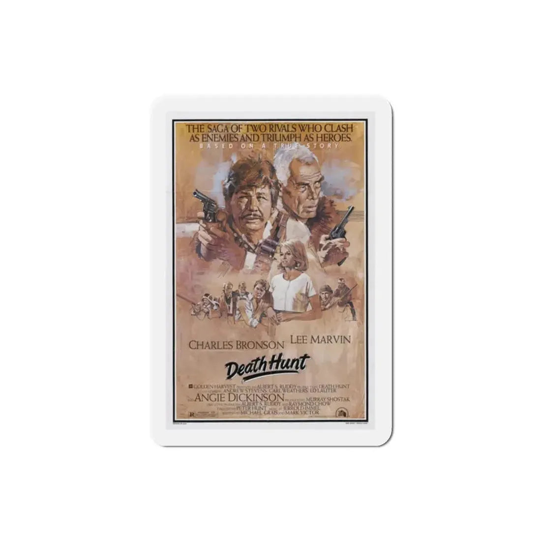 Death Hunt 1981 Movie Poster Refrigerator Magnet - The Sticker Space