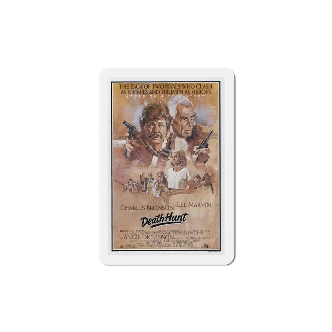 Death Hunt 1981 Movie Poster Refrigerator Magnet - The Sticker Space