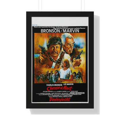 DEATH HUNT (BELGIAN) 1981 - Framed Movie Poster-16″ x 24″-The Sticker Space