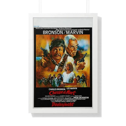 DEATH HUNT (BELGIAN) 1981 - Framed Movie Poster 20" x 30" White - The Sticker Space