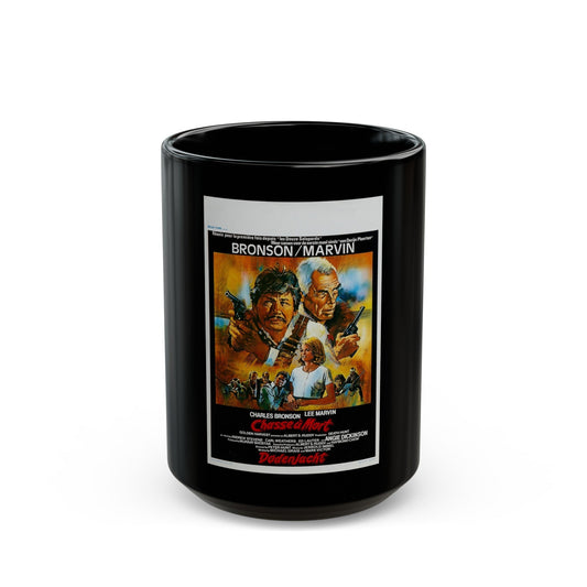 DEATH HUNT (BELGIAN) 1981 Movie Poster - Black Coffee Mug-15oz-The Sticker Space