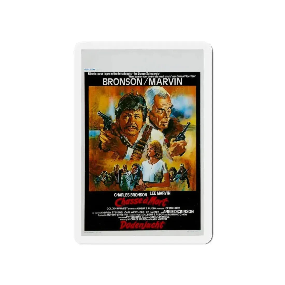 DEATH HUNT (BELGIAN) 1981 Movie Poster - Refrigerator Magnet - The Sticker Space