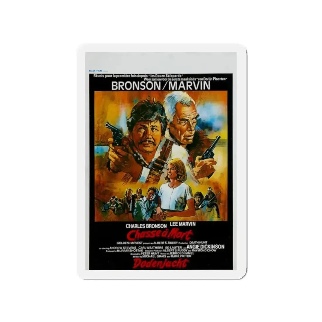 DEATH HUNT (BELGIAN) 1981 Movie Poster - Refrigerator Magnet - The Sticker Space