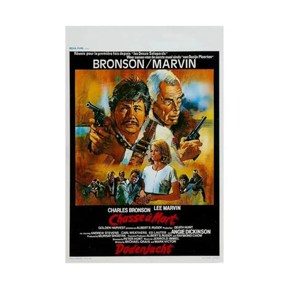 DEATH HUNT (BELGIAN) 1981 - Paper Movie Poster - The Sticker Space