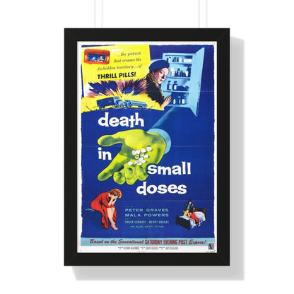 DEATH IN SMALL DOSES 1957 - Framed Movie Poster-16″ x 24″-The Sticker Space