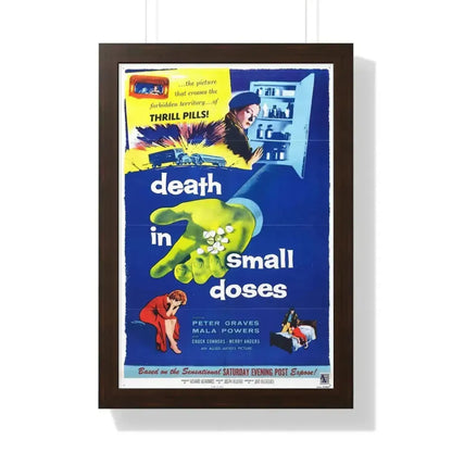 DEATH IN SMALL DOSES 1957 - Framed Movie Poster - The Sticker Space