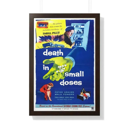 DEATH IN SMALL DOSES 1957 - Framed Movie Poster - The Sticker Space