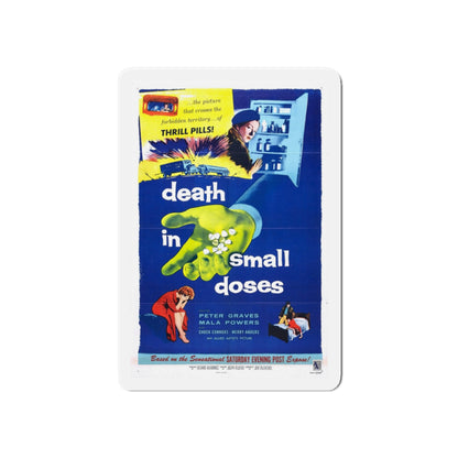 DEATH IN SMALL DOSES 1957 Movie Poster - Die-Cut Magnet-6 × 6"-The Sticker Space