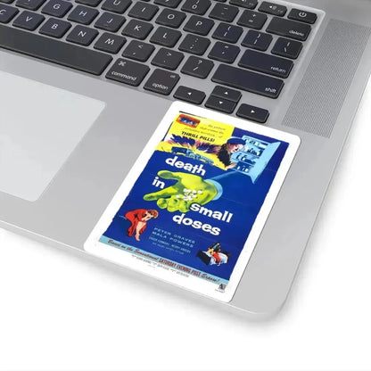 DEATH IN SMALL DOSES 1957 Movie Poster - STICKER Vinyl Kiss-Cut Decal - The Sticker Space