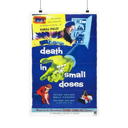 DEATH IN SMALL DOSES 1957 - Paper Movie Poster - The Sticker Space