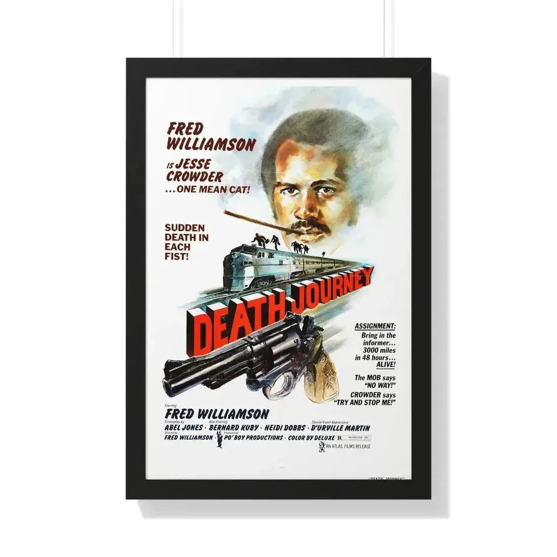 DEATH JOURNEY 1976 - Framed Movie Poster - The Sticker Space