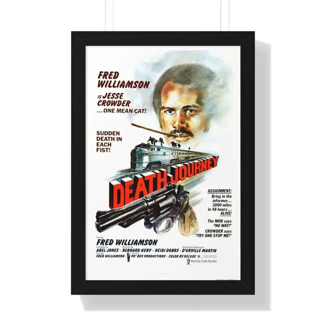 DEATH JOURNEY 1976 - Framed Movie Poster - The Sticker Space
