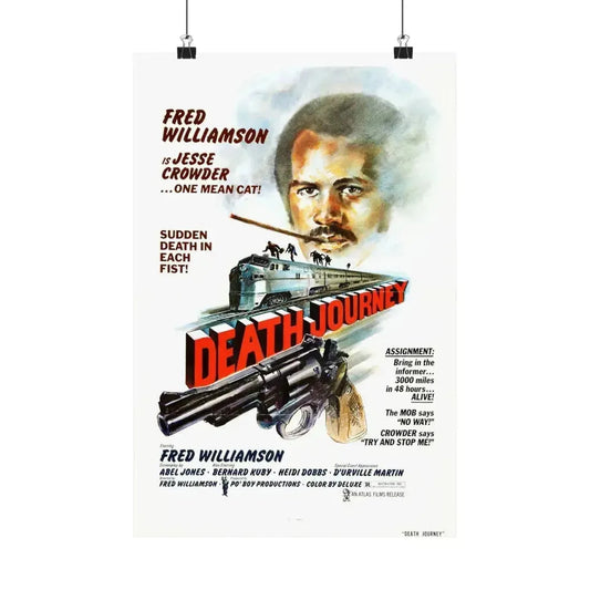 DEATH JOURNEY 1976 - Paper Movie Poster 12″ x 18″ Matte - The Sticker Space