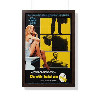 DEATH LAID AN EGG 1968 - Framed Movie Poster-20" x 30"-The Sticker Space