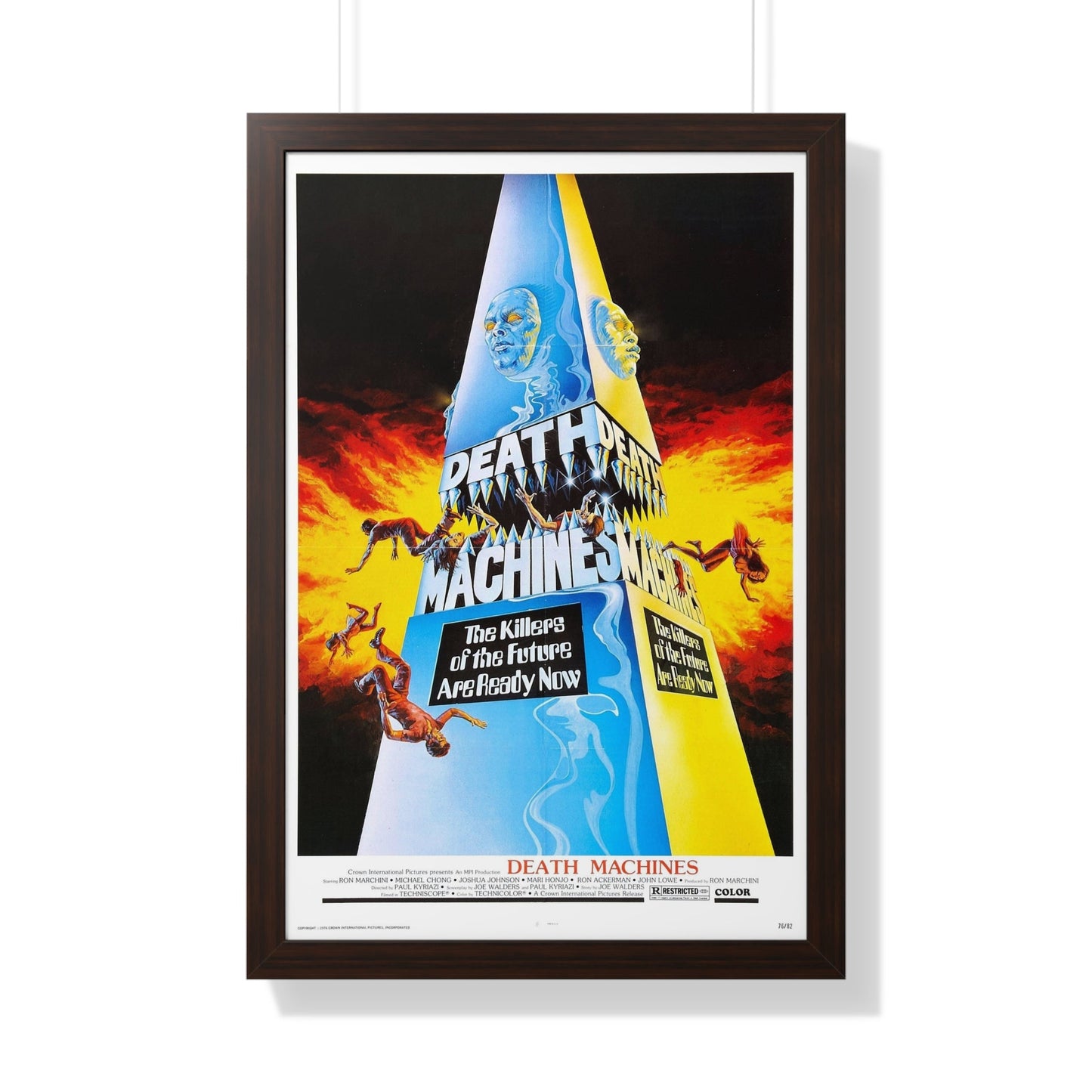 DEATH MACHINES 1976 - Framed Movie Poster-20" x 30"-The Sticker Space