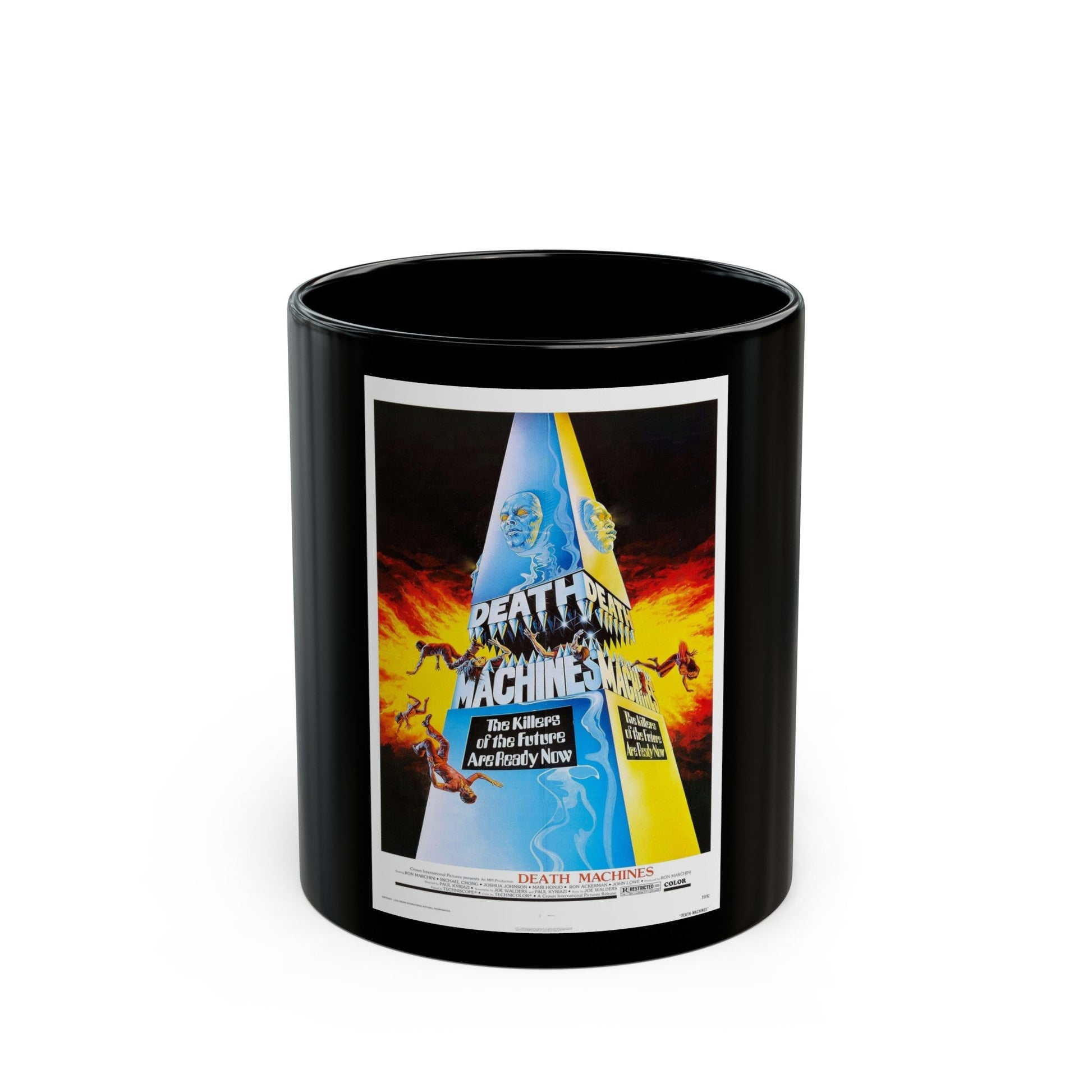 DEATH MACHINES 1976 Movie Poster - Black Coffee Mug-11oz-The Sticker Space