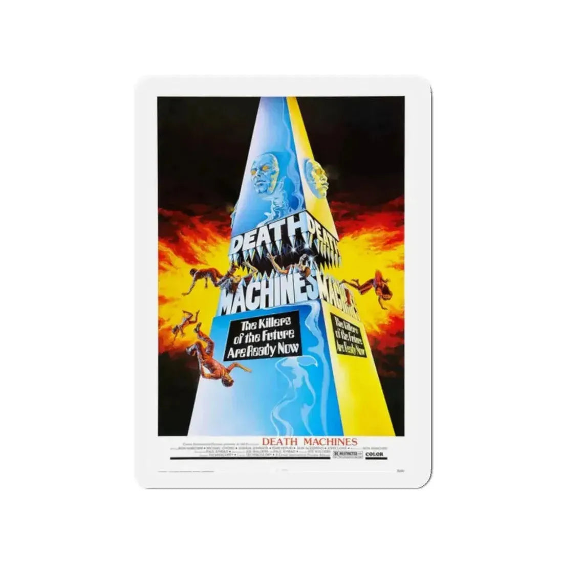 DEATH MACHINES 1976 Movie Poster - Refrigerator Magnet - The Sticker Space