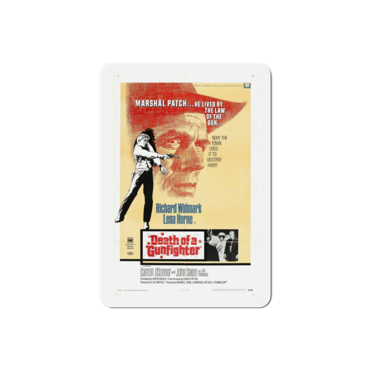 Death of a Gunfighter 1969 Movie Poster Die-Cut Magnet-2 Inch-The Sticker Space