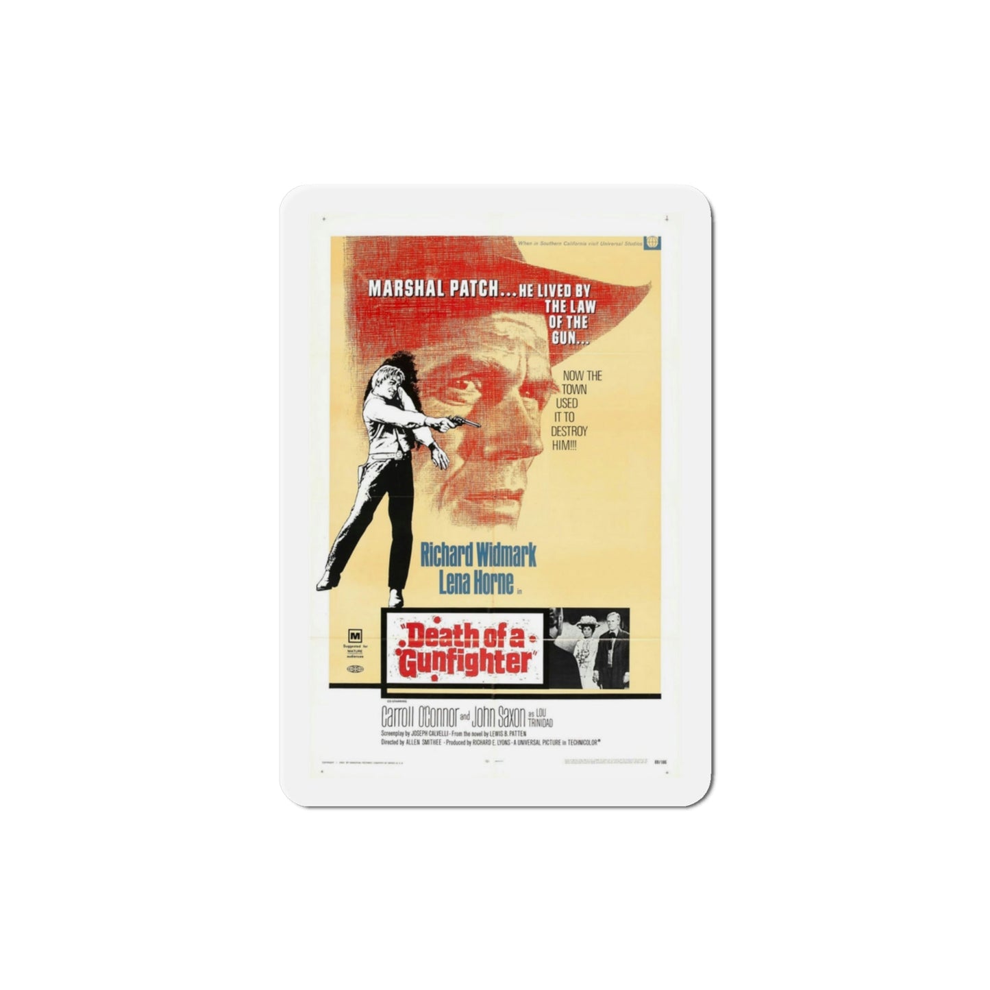 Death of a Gunfighter 1969 Movie Poster Die-Cut Magnet-3 Inch-The Sticker Space