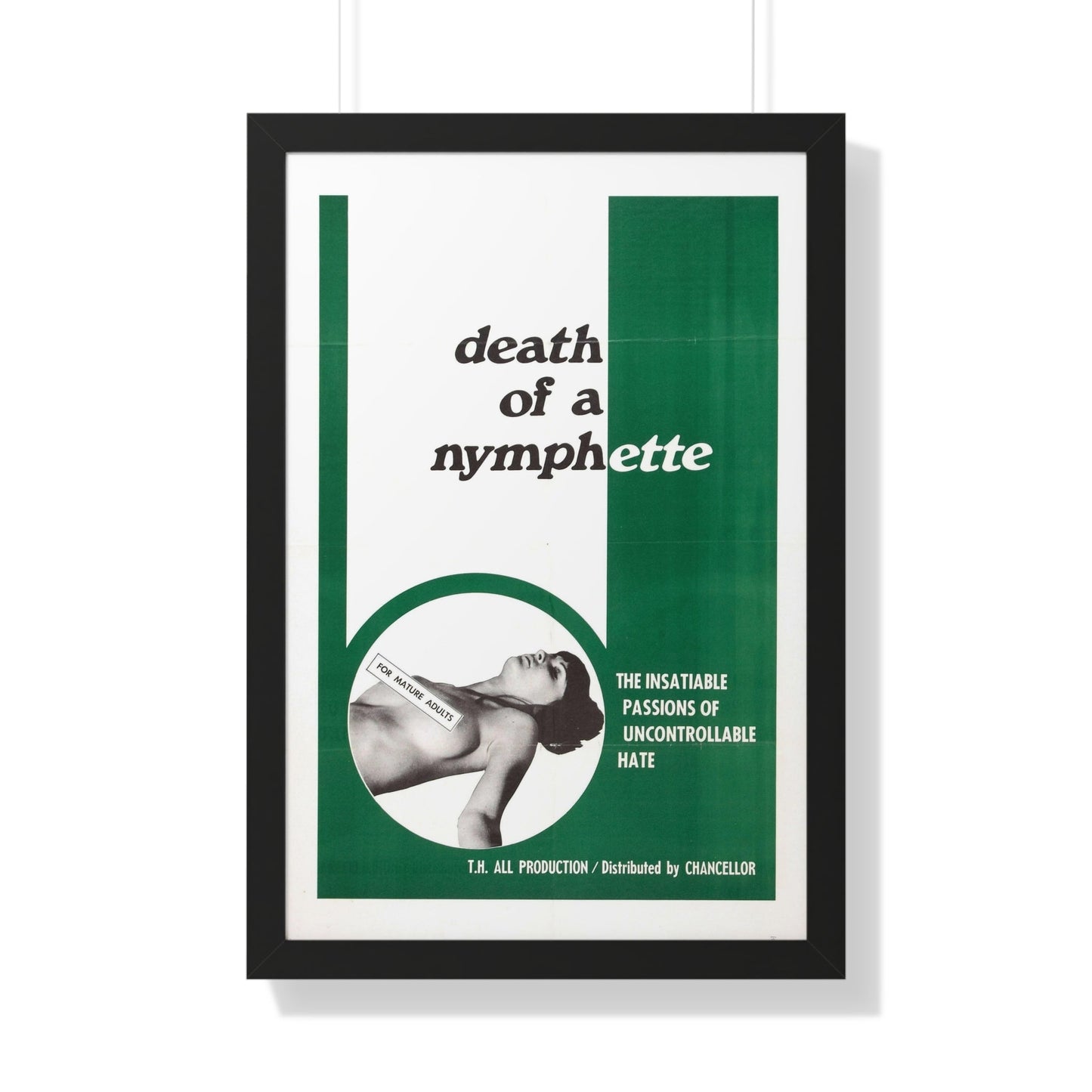 DEATH OF A NYMPHETTE 1967 - Framed Movie Poster-20" x 30"-The Sticker Space