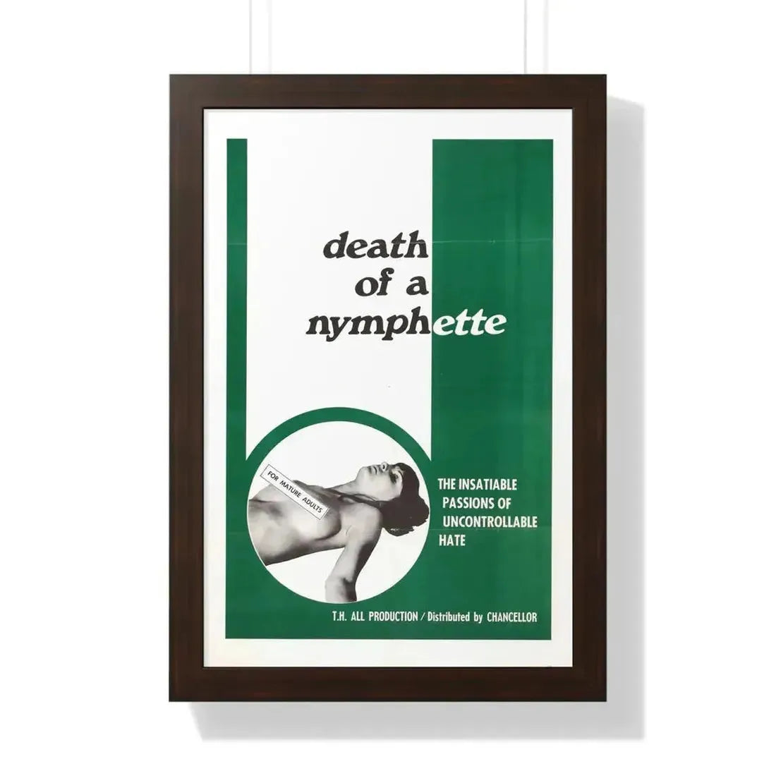 DEATH OF A NYMPHETTE 1967 - Framed Movie Poster - The Sticker Space