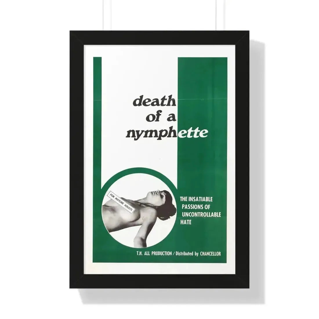DEATH OF A NYMPHETTE 1967 - Framed Movie Poster - The Sticker Space