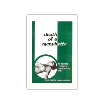 DEATH OF A NYMPHETTE 1967 Movie Poster STICKER Vinyl Die-Cut Decal - The Sticker Space