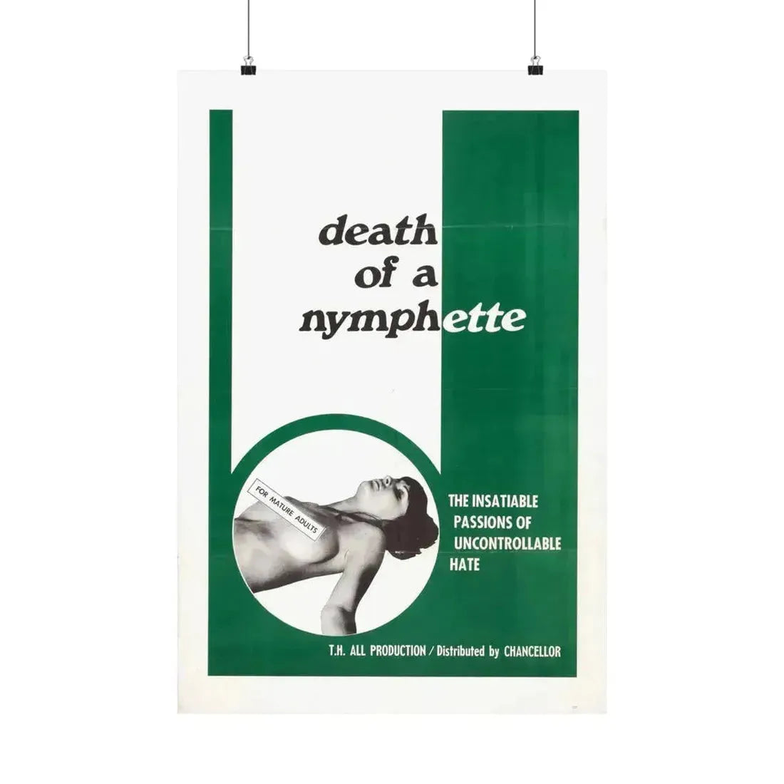 DEATH OF A NYMPHETTE 1967 - Paper Movie Poster 20″ x 30″ Matte - The Sticker Space