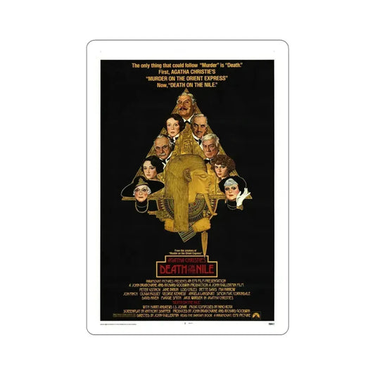 Death on the Nile 1978 Movie Poster STICKER Vinyl Die-Cut Decal 6 Inch - The Sticker Space
