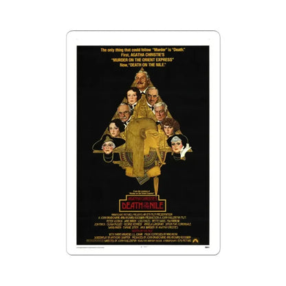 Death on the Nile 1978 Movie Poster - STICKER Vinyl Kiss-Cut Decal 2 Inch White - The Sticker Space
