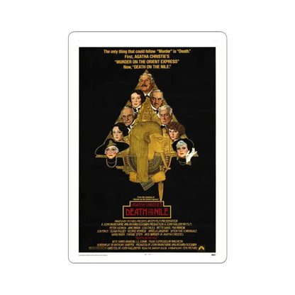 Death on the Nile 1978 Movie Poster - STICKER Vinyl Kiss-Cut Decal 4 Inch White - The Sticker Space