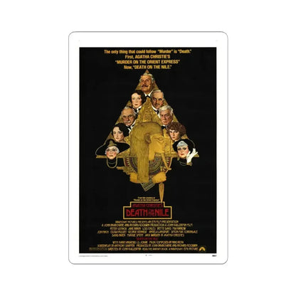 Death on the Nile 1978 Movie Poster - STICKER Vinyl Kiss-Cut Decal 6 Inch White - The Sticker Space