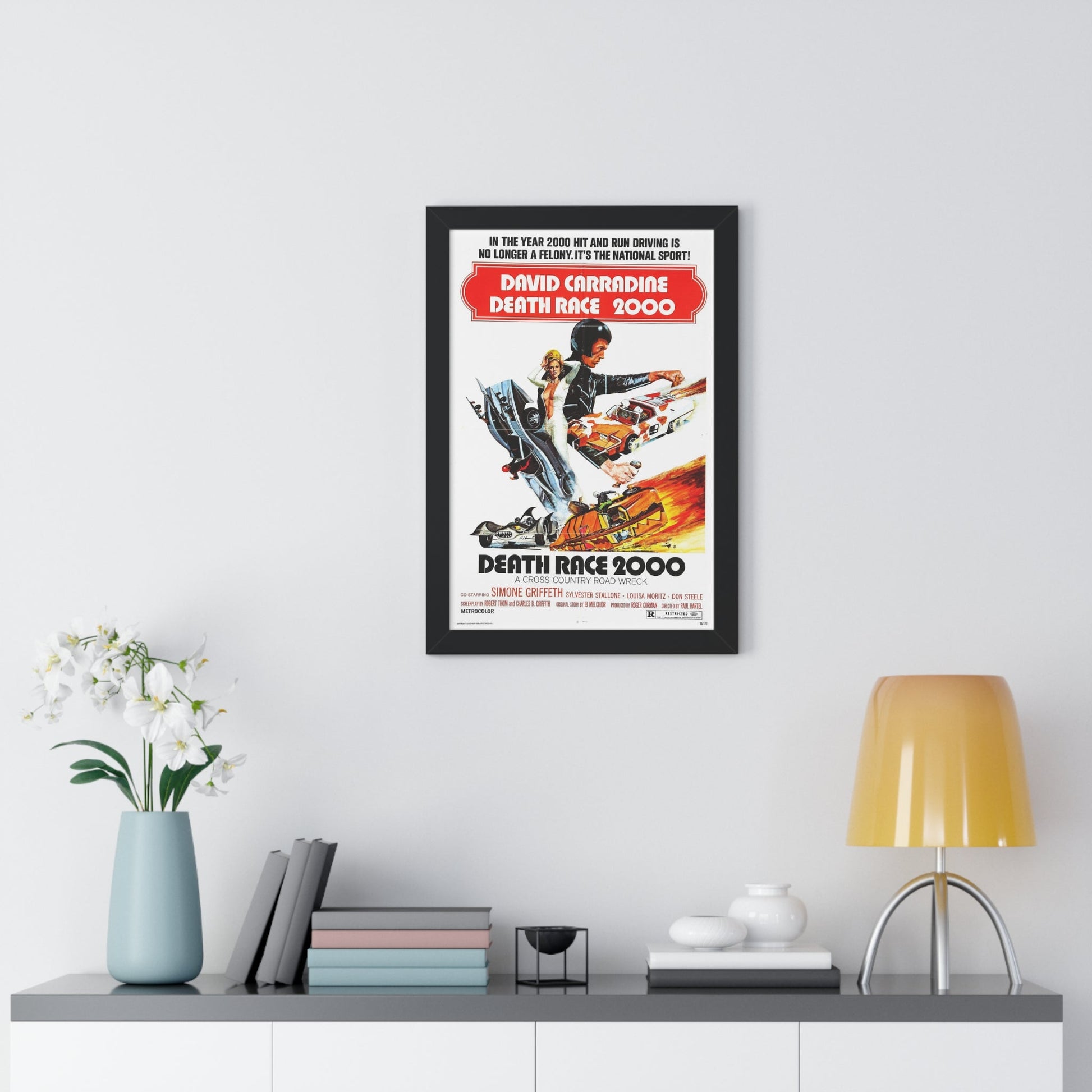 DEATH RACE 2000 1975 - Framed Movie Poster-The Sticker Space