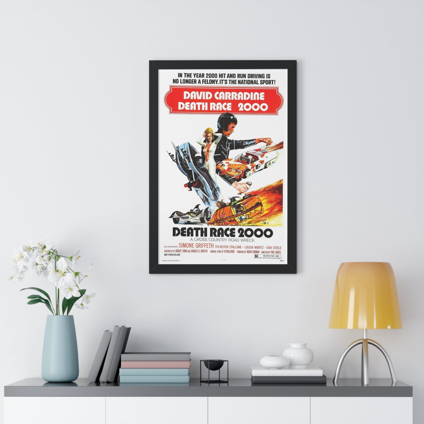 DEATH RACE 2000 1975 - Framed Movie Poster-The Sticker Space