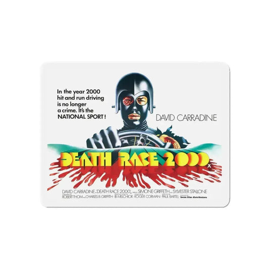 DEATH RACE 2000 (2) 1975 Movie Poster - Refrigerator Magnet 6 Inch - The Sticker Space