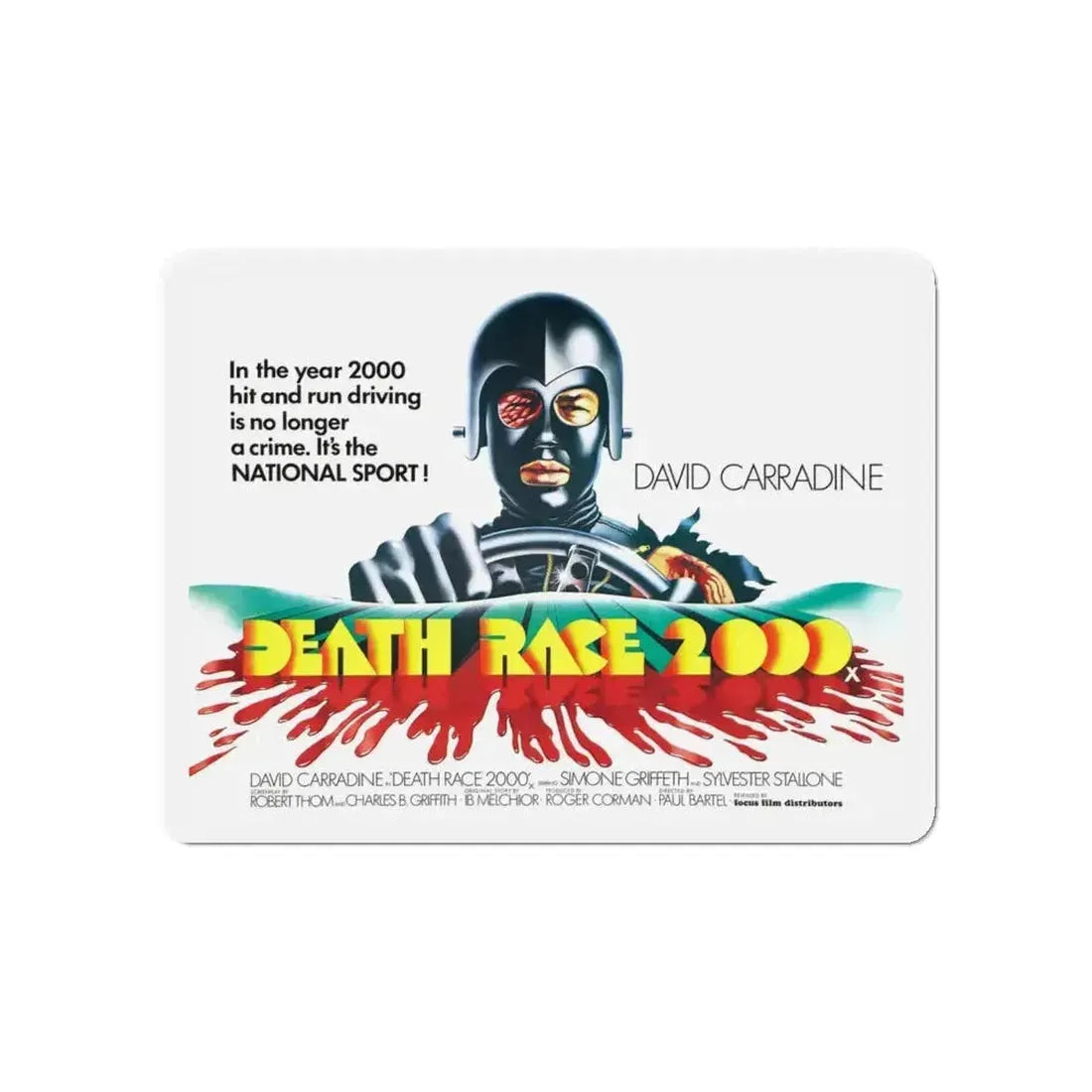 DEATH RACE 2000 (2) 1975 Movie Poster - Refrigerator Magnet - The Sticker Space