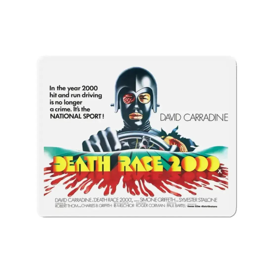 DEATH RACE 2000 (2) 1975 Movie Poster - Refrigerator Magnet - The Sticker Space