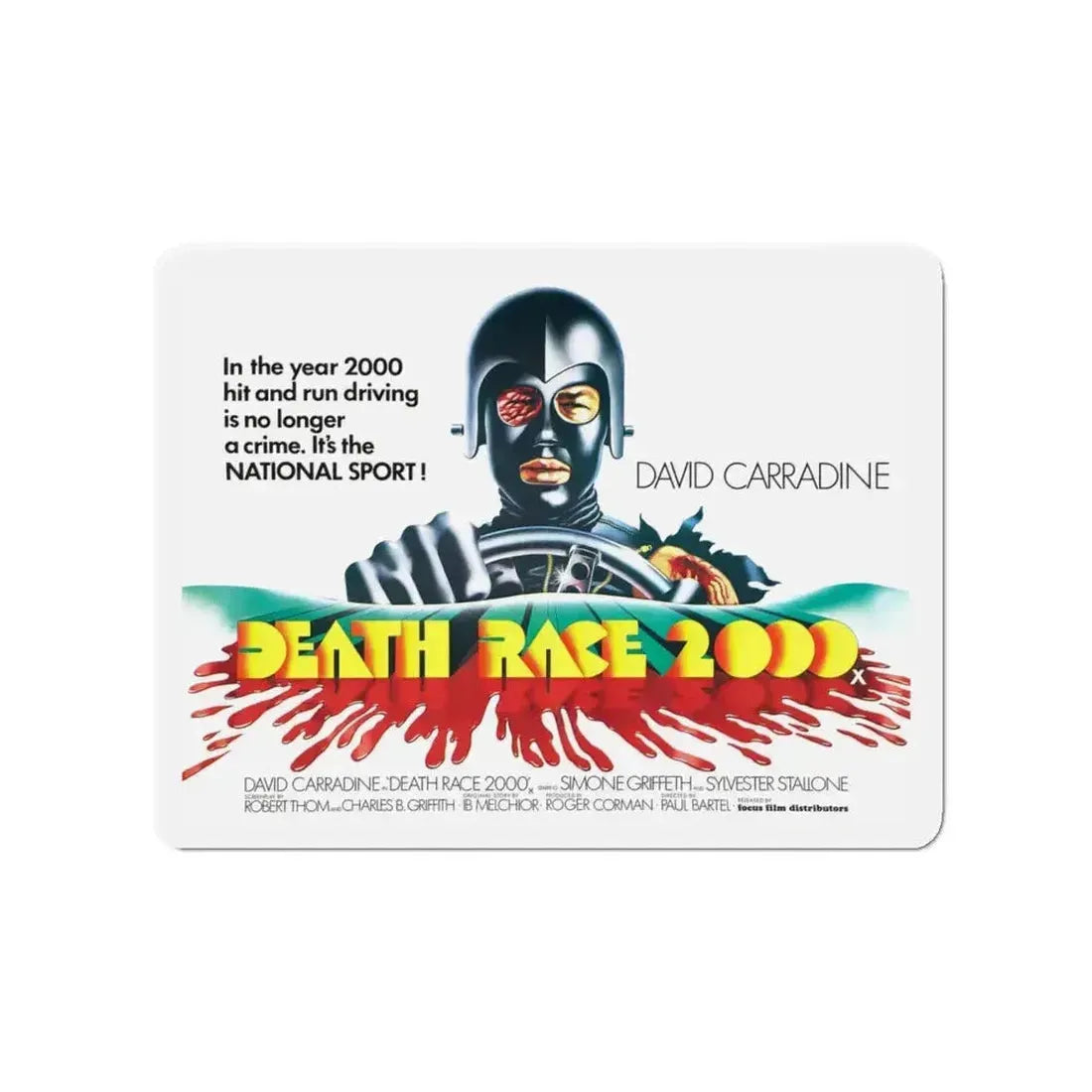 DEATH RACE 2000 (2) 1975 Movie Poster - Refrigerator Magnet - The Sticker Space
