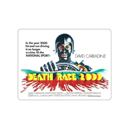 DEATH RACE 2000 (2) 1975 Movie Poster STICKER Vinyl Die-Cut Decal 5 Inch - The Sticker Space