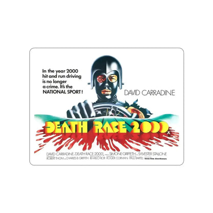 DEATH RACE 2000 (2) 1975 Movie Poster STICKER Vinyl Die-Cut Decal - The Sticker Space